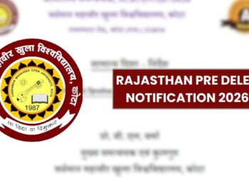 Rajasthan Pre DElEd Notification 2026, Exam Date, Eligibility Criteria, Apply Online